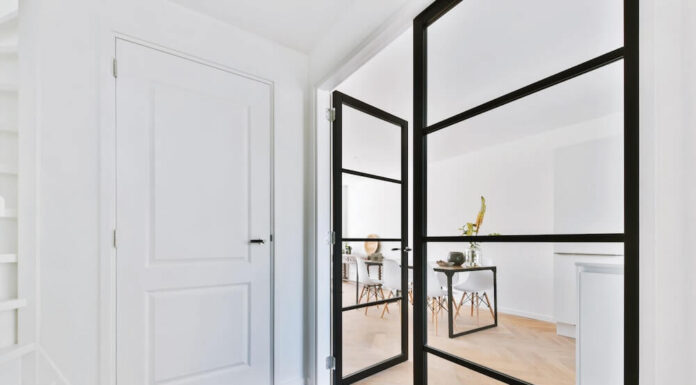 Drzwi szklane loftowe